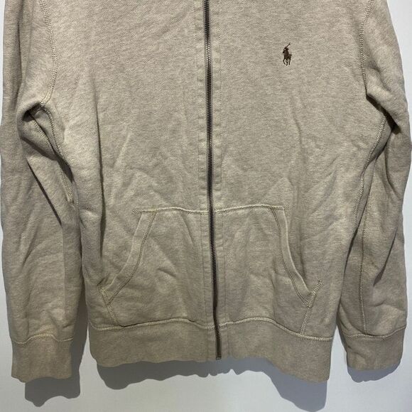 Vintage Polo Ralph Lauren Sweater Zipper Sweater Hooded Large Ralph Lauren Sweat - Picture 2 of 9